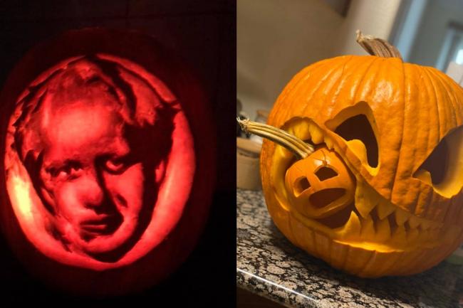 Boris Johnson Donald Trump And Cerberus Grace The Halloween Pumpkins Of 2020 Salford City News